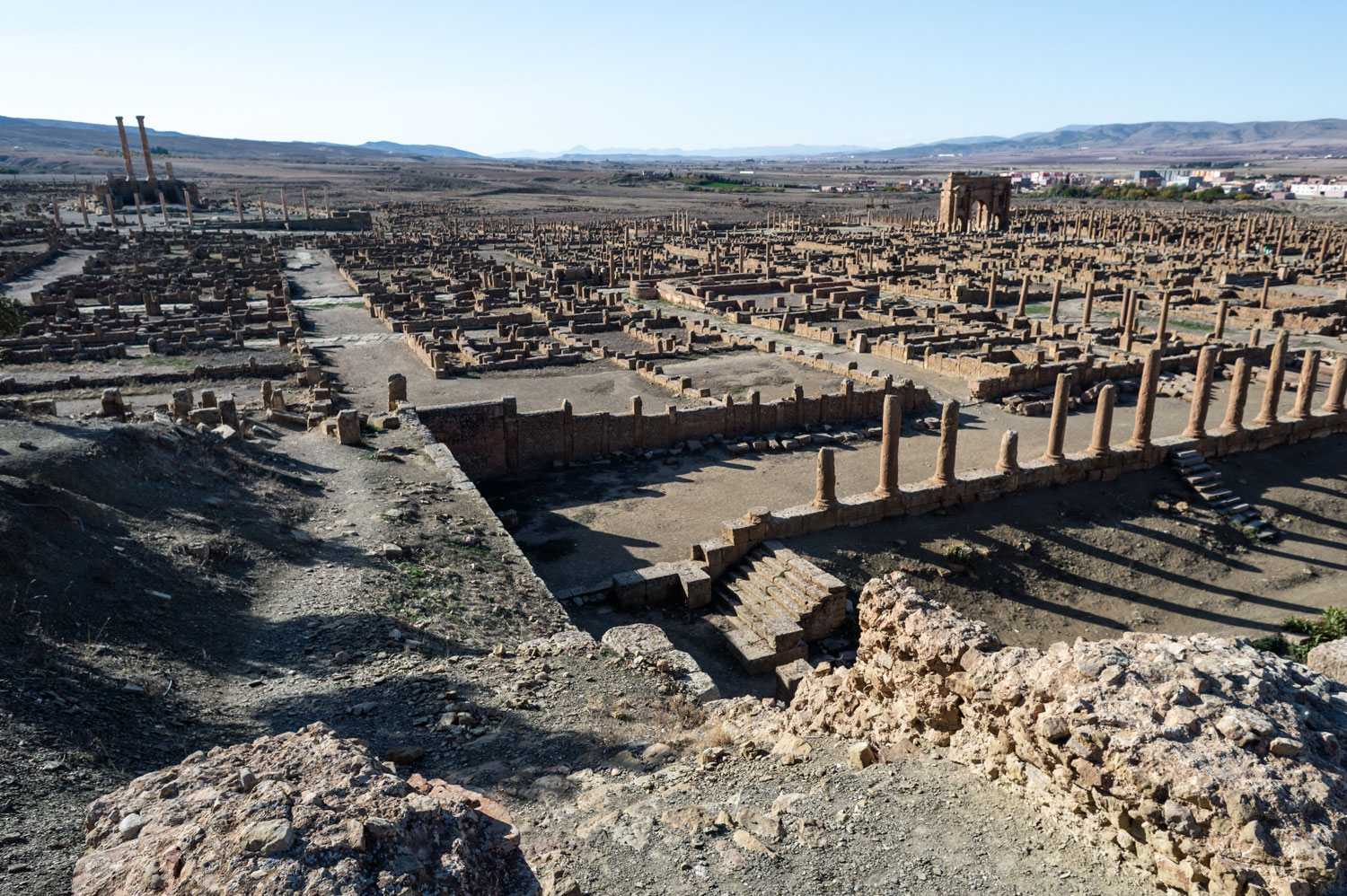 Roman ruins in Timgad