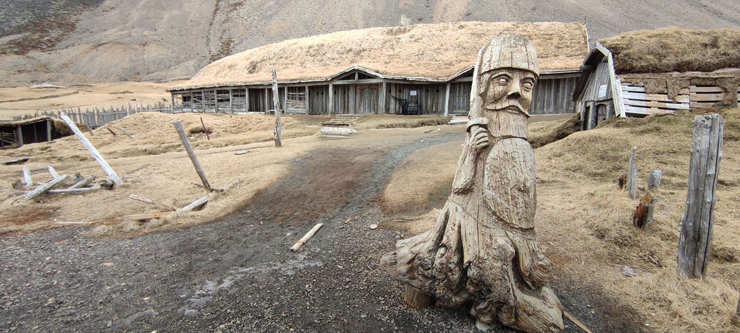 Reconstruction of a Viking house in Iceland