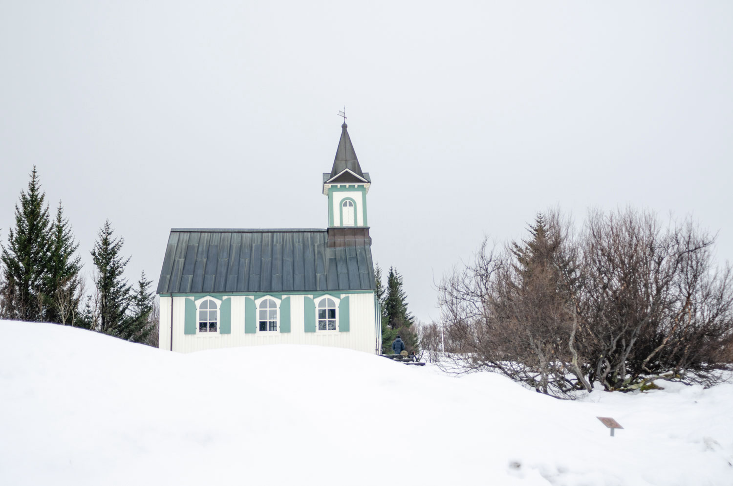 L'église du parc national de Thingvellir