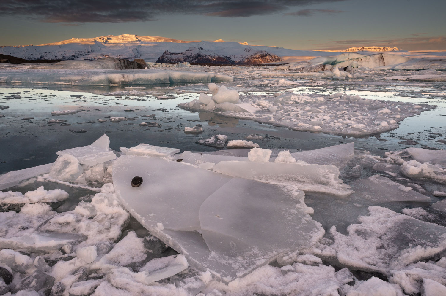 Les paysages d'Islande en hiver