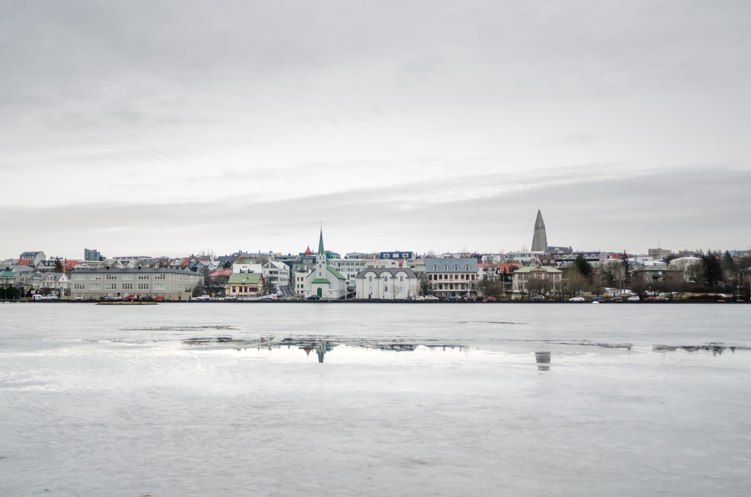 Balade à Reykjavik durant notre voyage en Islande en hiver