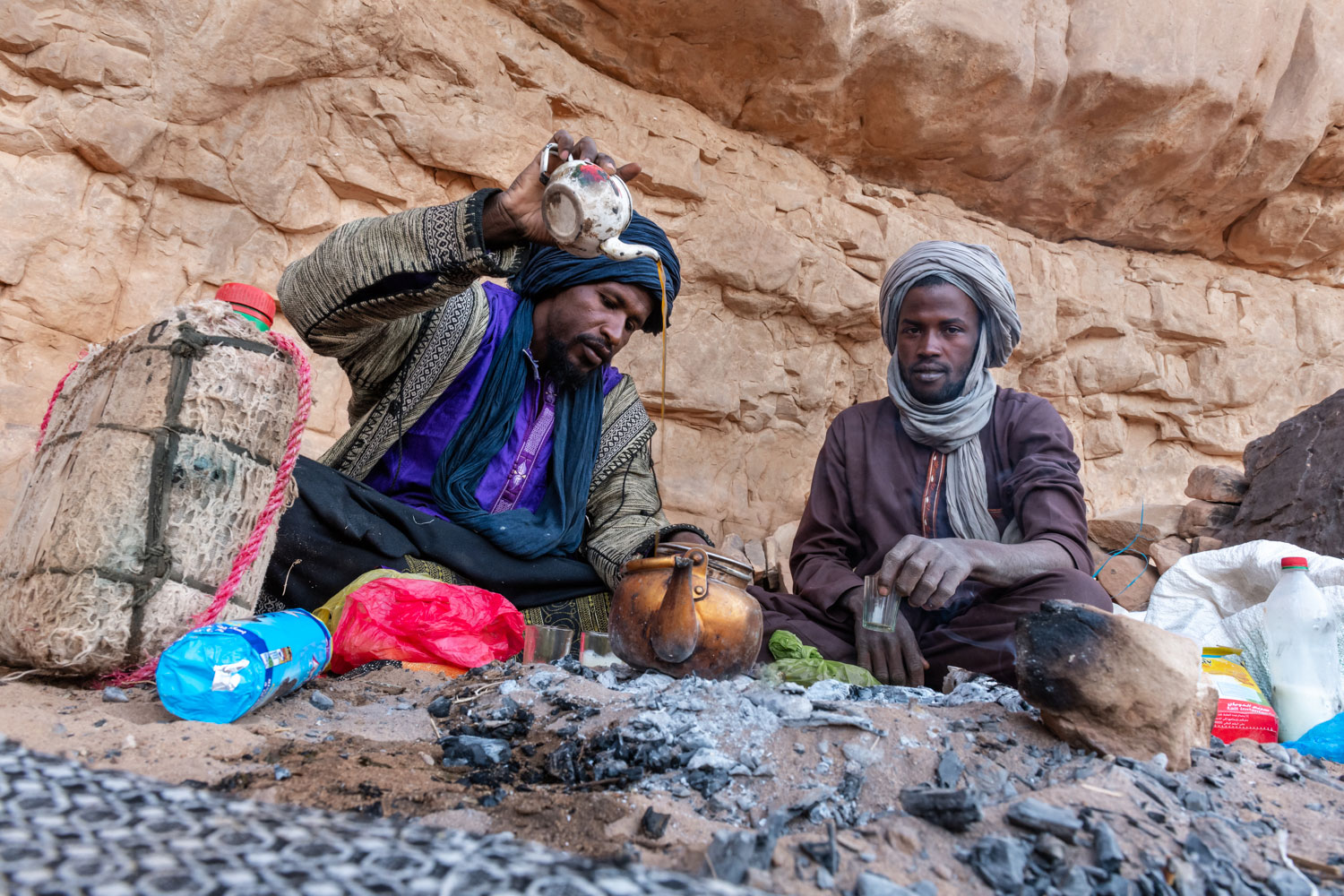 Les touaregs durant notre voyage au Tassili n'Ajjer